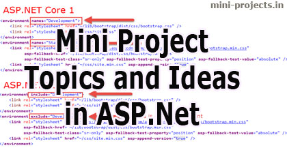 Mini Project Topics and Ideas in ASP.Net